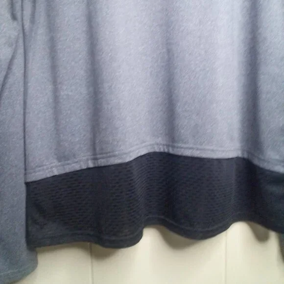 NYL Sport Shirt L Long Sleeve Active Athletic Gray Black - Picture 8 of 11
